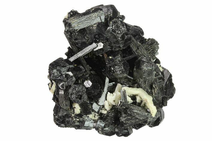 Black Tourmaline (Schorl) Crystals with Orthoclase - Namibia #132229